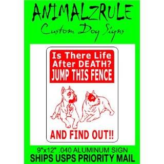  PITBULL Security Sign Area Patrolled by pet signs Patio 