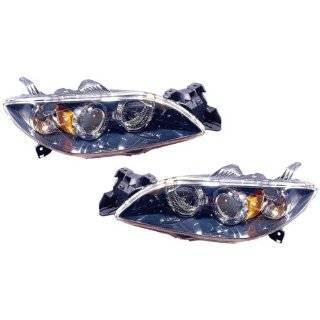  Anzo USA 121211 Mazda 3 Chrome Clear Projector With Halos 