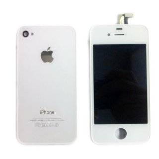 White iPhone 4 4G Front Glass Digitizer +LCD +Back Cover Assembly 