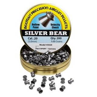 Beeman Silver Bear Hi impact .20 Cal, 9.88 Grains, Hollowpoint, 200ct