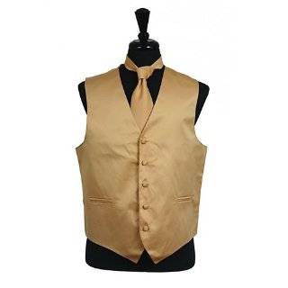  Tuxedo Vest and Tie in Gold Pattern Clothing