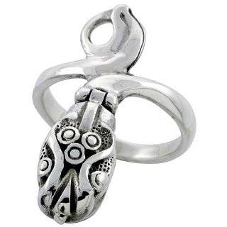Sterling Silver Snake Poison Ring (Available in Sizes 6 to 10)