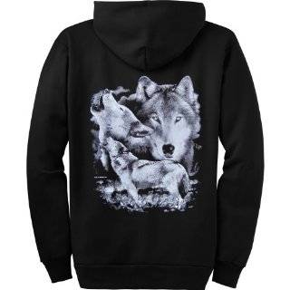 The Companions Gray Wolf Mens Sweatshirt, Two Wolves In the Woods Mens 
