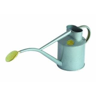   Haws Indoor Metal 2 Pint Watering Can with Rose and Gift Box, Titanium
