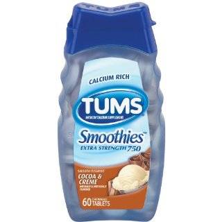  Tums Smoothies Antacid & Calcium Supplement Chewable 