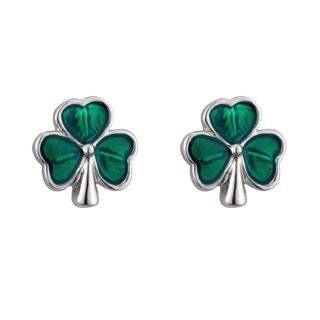  Good Luck Sterling Silver Four Leaf Clover Earrings Eves 
