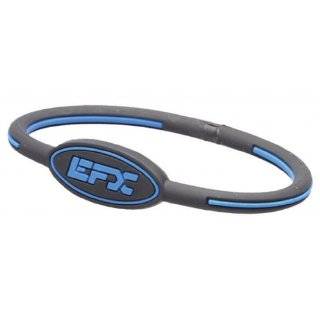  EFX Silicone Sport Bracelet, 7 Inch, Blue, White/Red 
