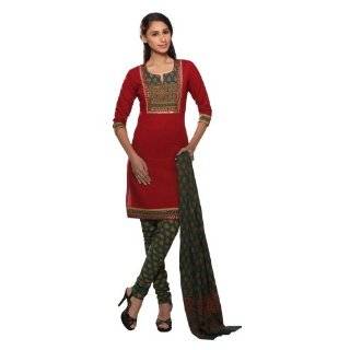  Trishaa Womens Gold Print Salwar Kameez Set Clothing