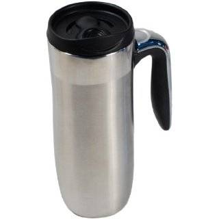 ExcelSteel 116 Double Wall Stainless Coffee Mug With Silicon Handle 
