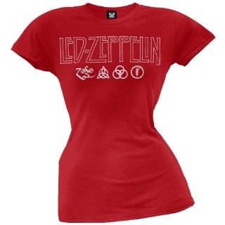  Led Zeppelin   US 77 Juniors T Shirt Clothing