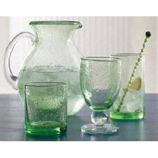  TAG bubble glass pitcher, green