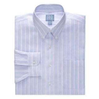  Joseph Spread Collar Cotton Stripe Dress Shirt Clothing