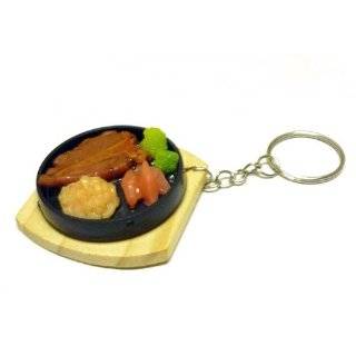  Japanese Fun Realistic Mini Meal Plate Phone Charm Toys 