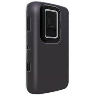   Snap On Casewith Screen Protector for Nokia N900 (Rubberized Black