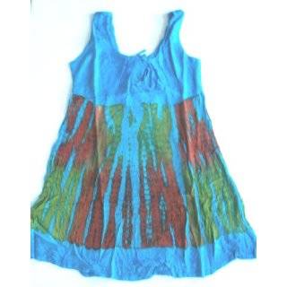 Raya Sun Crinkle Tie Dye Dress / Cover Up in 4 Color Combinations 