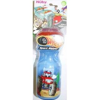 NUBY BPA FREE 10 oz Sport Sipper Straw cup bottle   Wheelz