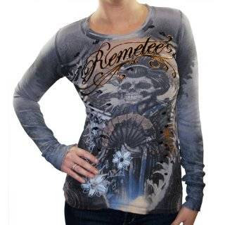    REMETEE by Affliction Plague V Neck Graphic Mens T Shirt Clothing