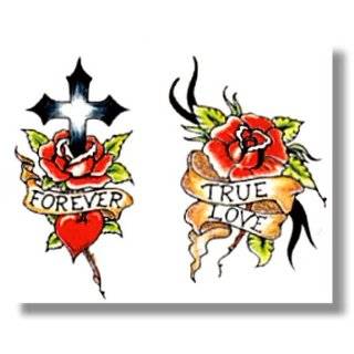 True Love Roses Temporary Tattoo #19