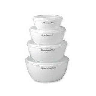  White Plastic Kitchen Bowl Set