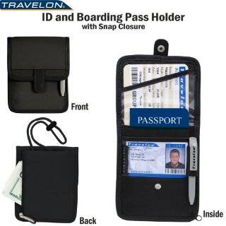   Pass Holder Snap Closure Secure Passport Travel Wallet Neck 6250