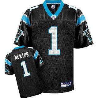 Cam Newton #1 Black Carolina Panthers Reebok NFL Premier All Stitched 