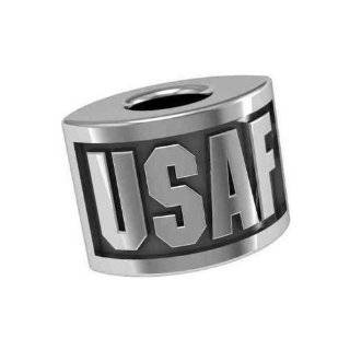 Military Armed Services Air Force USAF Bead is Made in the U.S.A. And 