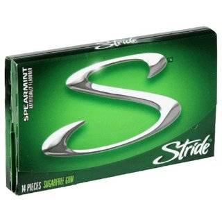 Stride Gum, Spearmint, 14 Piece Packs (Pack of 24)  