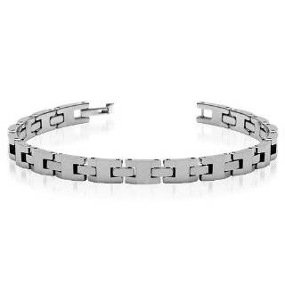    Unique Mens Watch Style Tungsten Carbide Bracelet Peora Jewelry