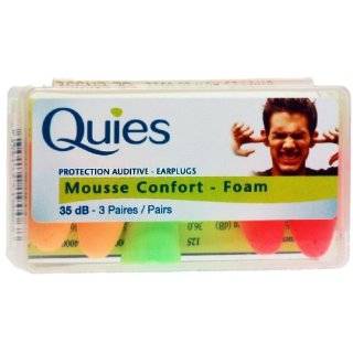 Quies Protection Auditive   Earplugs 35dB 3 Pairs [Health and Beauty]