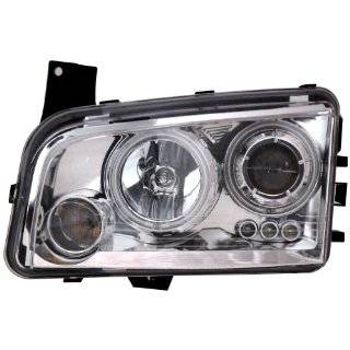Anzo USA 121217 Dodge Charger Projector Halo Chrome Clear Headlight 