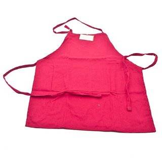   RED APRON KIDS CHILDREN FITS 2 7 YR OLDS 15x21 INCHES Real FABRIC