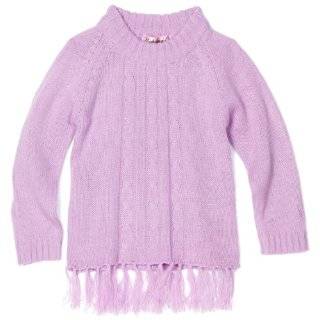 Angel Girls 2 6X Cotton Cable Sweater, Silk Pink, 2T Pink Angel Girls 