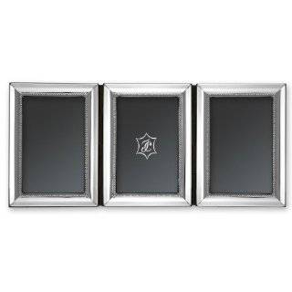 Isabel Cabanillas Beads Triple Picture Frame in Silver Plate for 2 