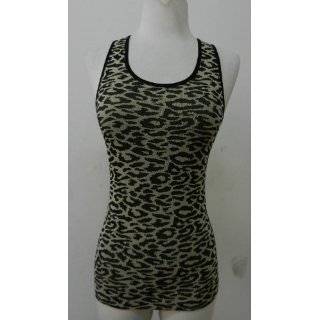  Leopard Pyramid Stud Lace Tank Top Clothing