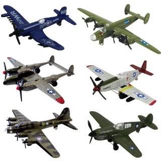 InAir WWII Planes 6 Piece Set with Aircraft ID Guide   Assortment 1