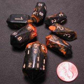  Crystal Dice in Oblivion Red Dice Set Toys & Games