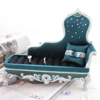    Victorian Couch Lounge Chair Ring Holder Royal Blue