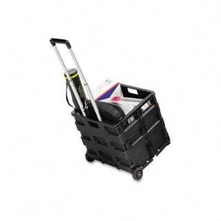 Safco Products 4054BL Stow Away Crate, Black