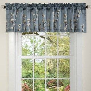  Blue Ruffled Patchwork Kitchen Curtain Valance By 