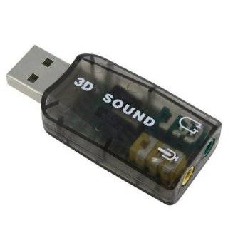 Instantly External 5.1 USB 3D Audio Sound Card Adapter for PC Desktop 