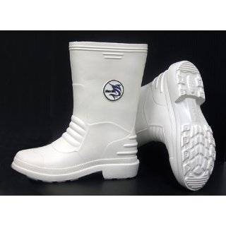  WHITE SAFETY RUBBER BOOTS, SIZE 11 