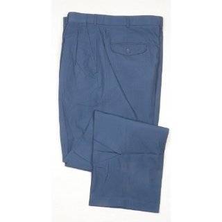 Haband Comfort Stretch Cotton Chino Mens Dress Pants   2 Pleat