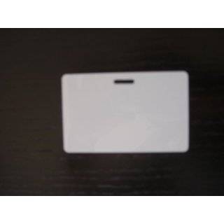  100 Blank White PVC Plastic Photo ID Slot Punch Card 30Mil 