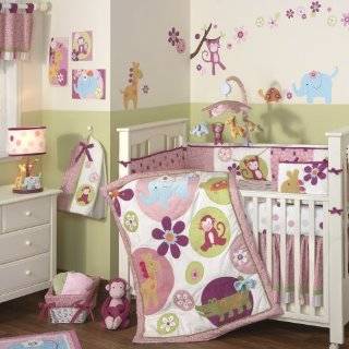    Custom Baby Girl Boutique   Safari 15 PCS Crib Bedding Baby