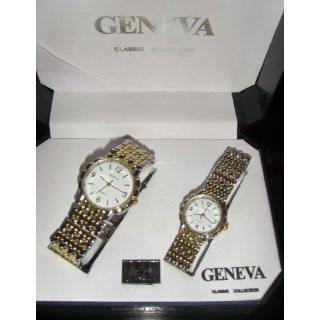  Geneva Quartz Classic Collection His her Watch Set Lot of 