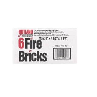 Rutland Replacement Firebrick 9X4.5X1.25 Box of Six