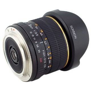  Rokinon FE8M N 8mm F3.5 Fisheye Lens for Nikon (Black 