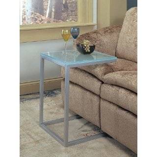 Umbra TeleTable Glass and Aluminum Occasional Table 