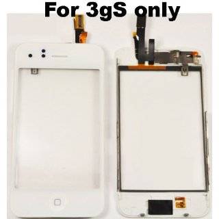 White iPhone 3gS Digitizer Assembly  Screen Digitizer Lcd Glass