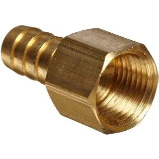   Metals Brass Hose Fitting, Connector, 3/8 Barb x 1/2 Female Pipe